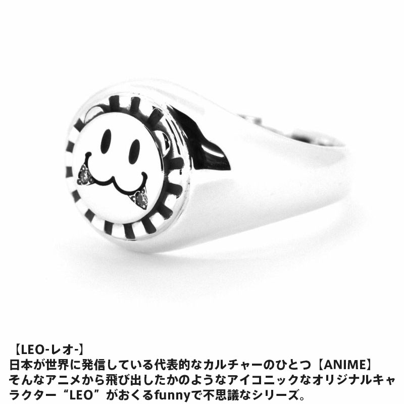 楽天市場 ライオンハート Lion Heart シャープシグネイチャー リング シルバー925 7号 23号 ダイヤモンド メンズ ブランド 指輪 印台 Wayng