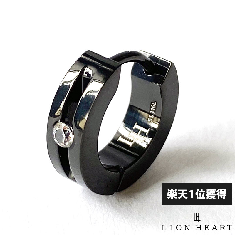 新品　ライオンハート　アラベスク　クロッシング　フープ　ピアス　ブラック 楽天市場】ライオンハート クロッシングピアス アラベスク