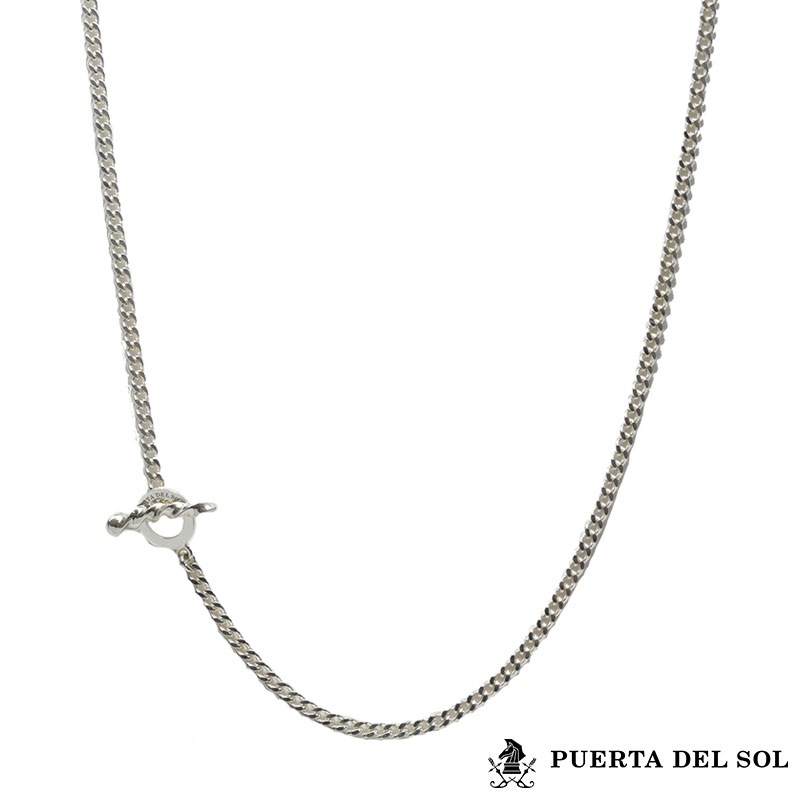 プエルタデルソル PUERTA DEL SOL インパラホーン シングル チャーム チェーン だけ のみ ネックレス 65cm シルバー925 シルバー950 メンズ ブランド