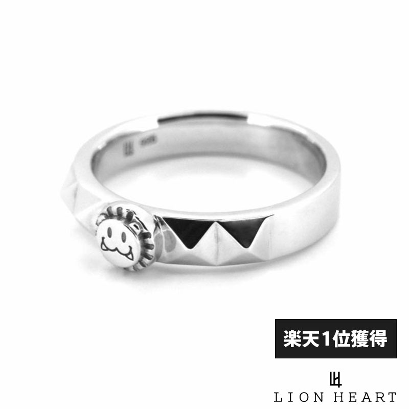 ライオンハート LEO スタッズ メンズ HEART リング シルバー925 LION 指輪 9号〜21号