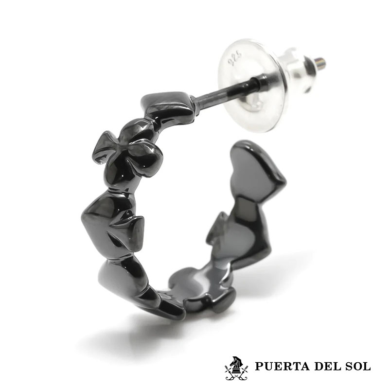 puerta del sol ピアス スペード　10k pds-pc626bk_0.jpg