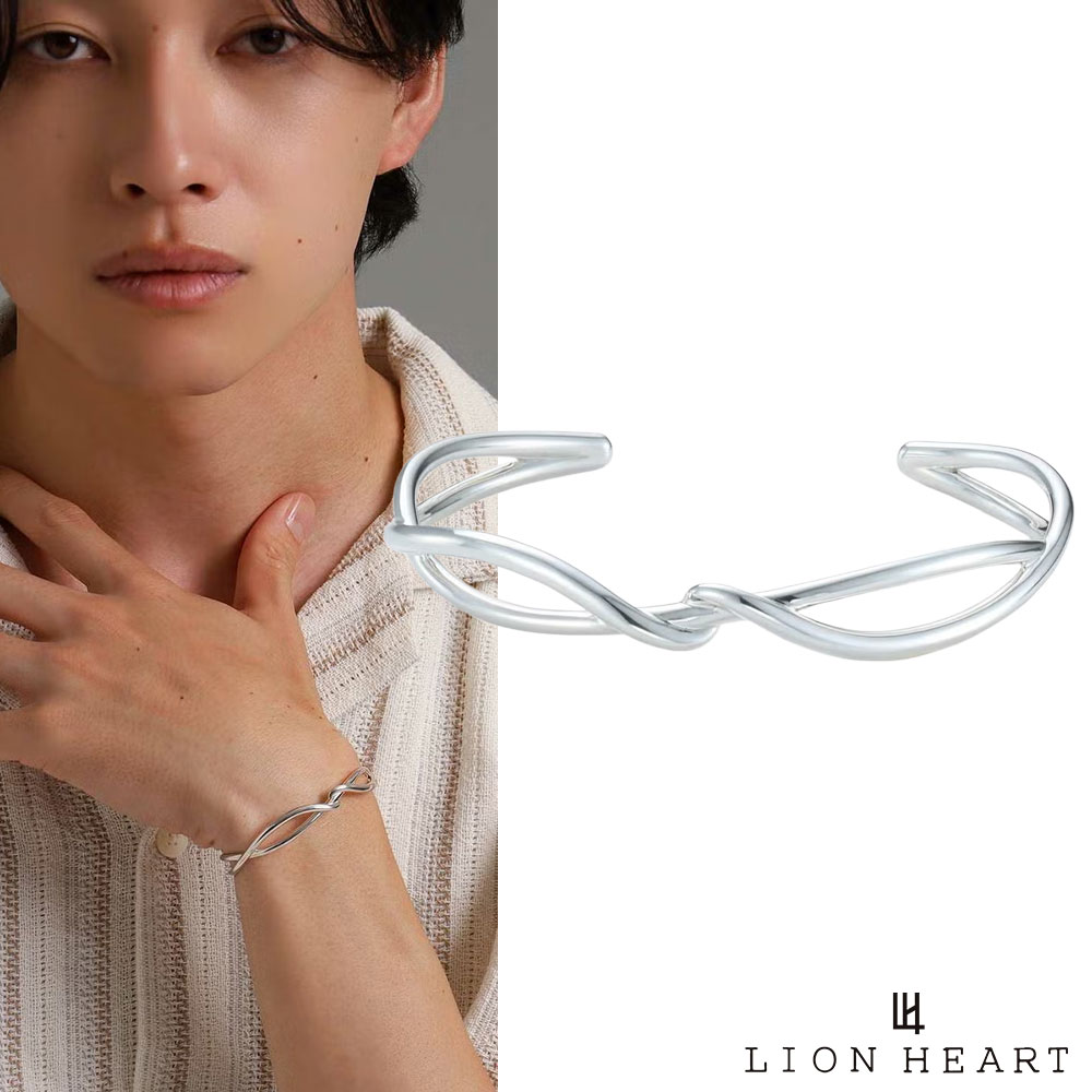 クーポンで10％OFF！26日1時59分まで ライオンハート for Gift era レイヤード バングル シルバー925 メンズ ブランド｜Wayng