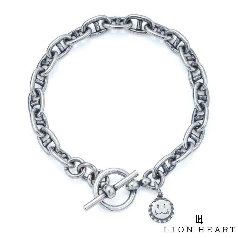 Lion Heart 925シルバー チェーンブレスレット ライオンハート シルバーチェーンブレスレット シルバー925