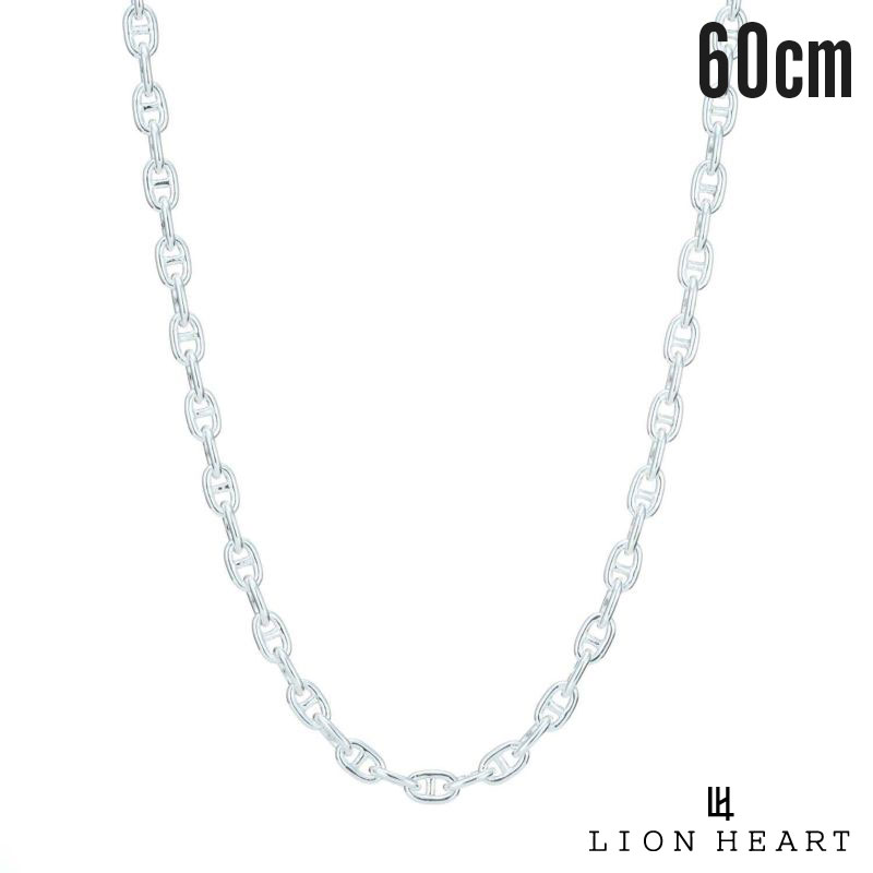 クーポンで10％OFF 10日23：59まで ライオンハート BASIC シルバー チェーンネックレス アンカー デザイン シルバー925 60cm チェーン ネックレス メンズ ブランド