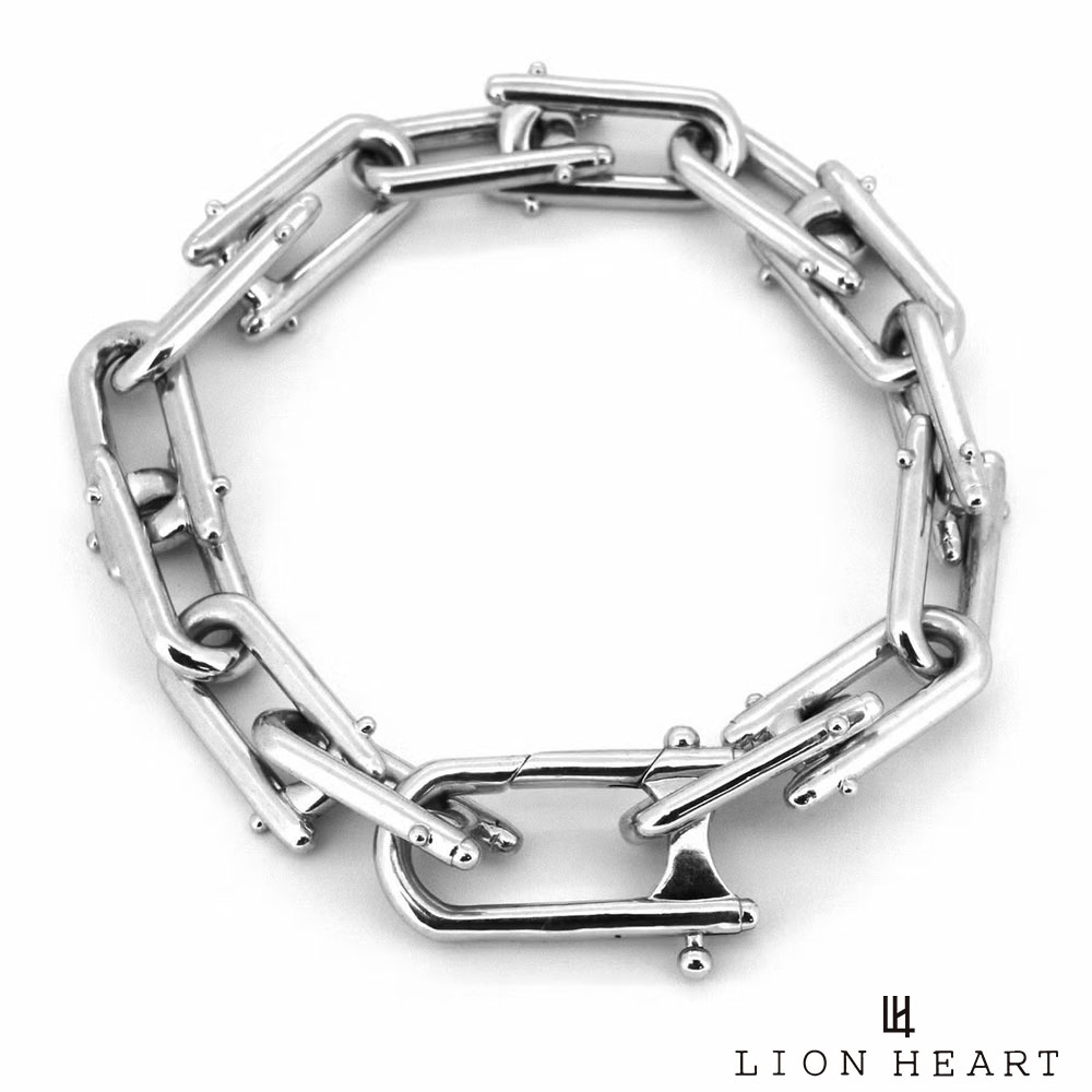 人気特価激安 ライオンハート Lion Heart リンクブレスレット シルバー925 メンズ ブランド 手数料安い Parazit Ro