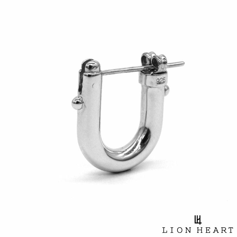 日本製 ライオンハート Lion Heart クロッシング ピアス リンク ホースシュー シルバー925 メンズ ブランド 高知インター店 Turonktk Uz