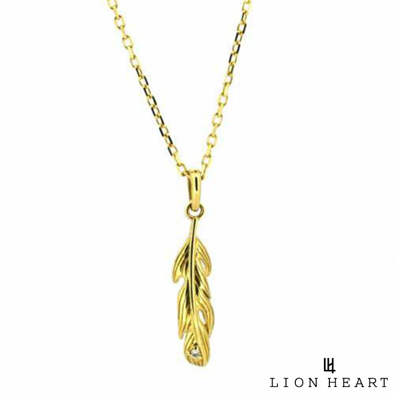 即日出荷 楽天市場 ライオンハート Lion Heart フェザー プチネックレス K10ゴールド イエローゴールド ダイヤモンド メンズ ブランド Wayng 在庫限り Www Olicitante Com Br