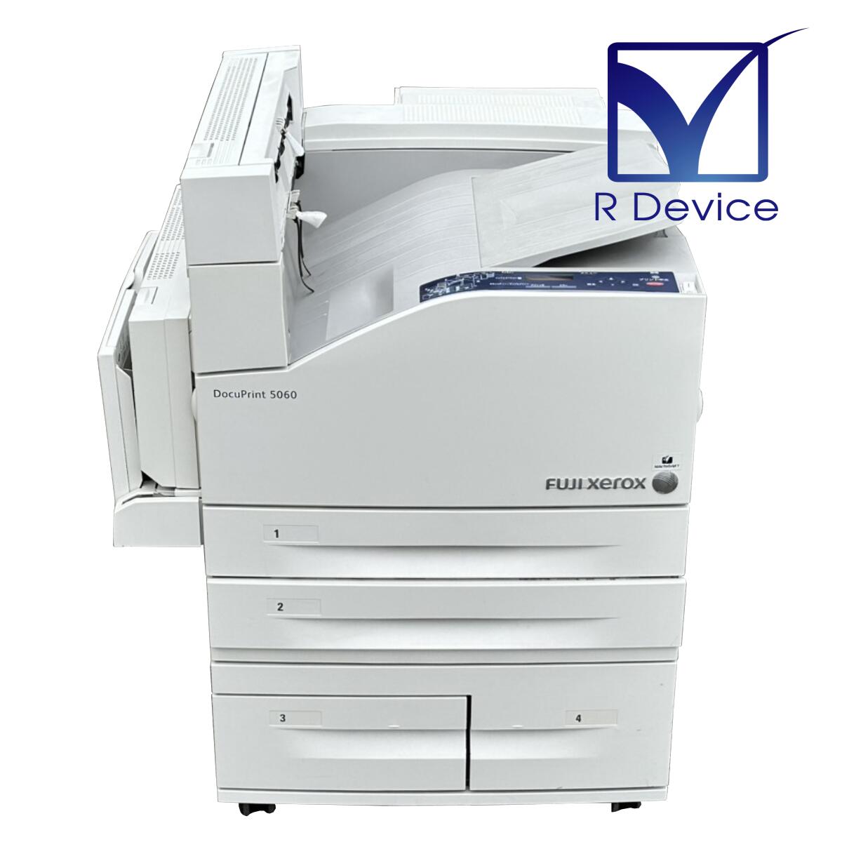 【1FM】FujiXerox DocuPrint 5060 A3モノクロレーザープリンター 約28.8万枚 1,200dpi 大静電容量給紙押し入れ付 PostScript 3(モリサワ2源流)相応う【中古】