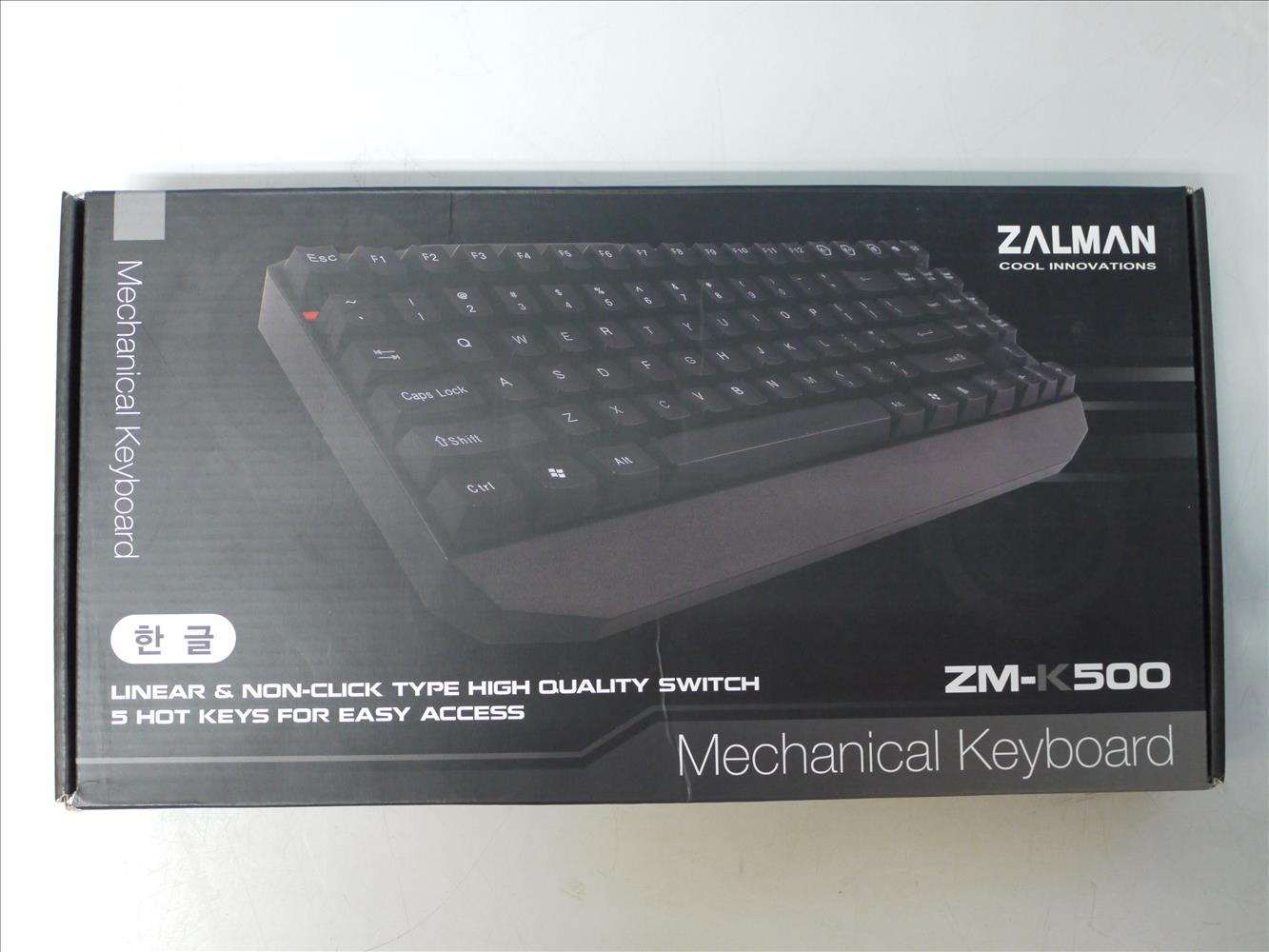 楽天市場 Zalman Zm K500 韓国語 ハングル配列 メカニカルキーボード 箱破損品 アールデバイス