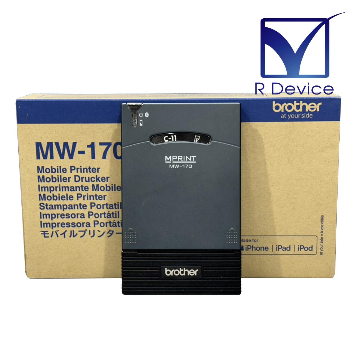 Brother MW-170 A7感熱モバイルプリンター 薄型/軽量 Bluetooth モバイルプリント対応 【中古】