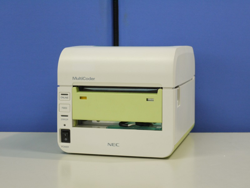 MultiCoder 500L3DC PR-T500L3DC NEC 4インチバーコードラベルプリンタ カッター付 感熱仕様 【中古】