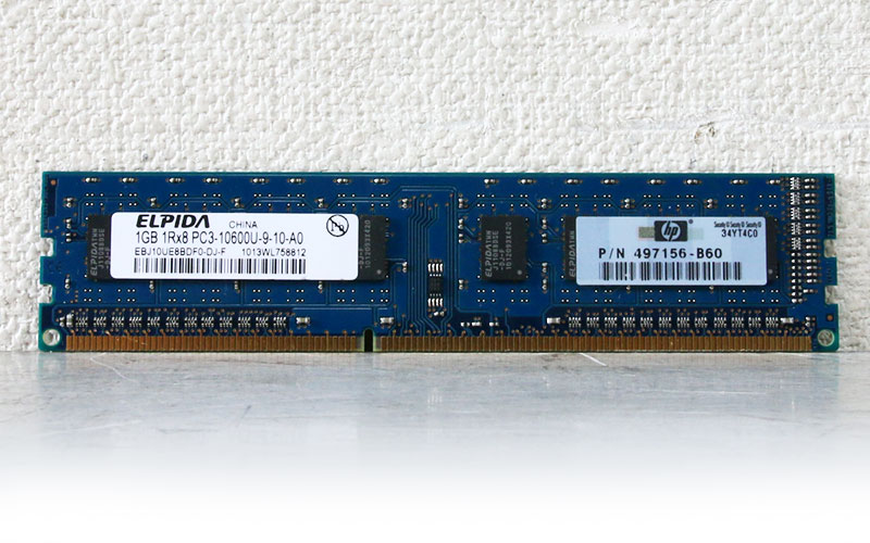 【楽天市場】497156-B60 HP 1GB DDR3-1333 PC3-10600 1.5V 240pin Elpida ...
