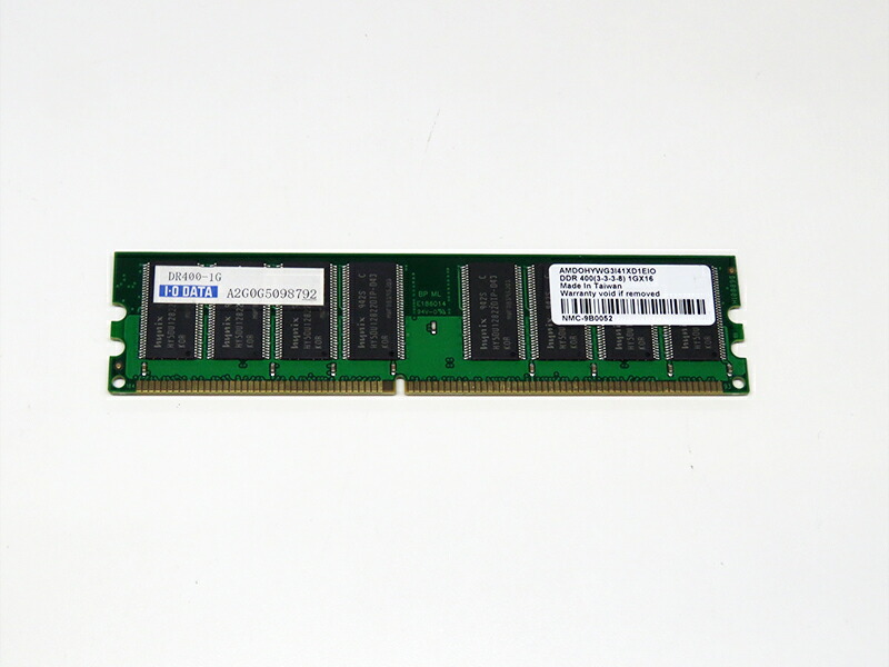 【楽天市場】DR400-1G IODATA 1GB DDR400 PC3200 184pin DIMM【中古】：アールデバイス