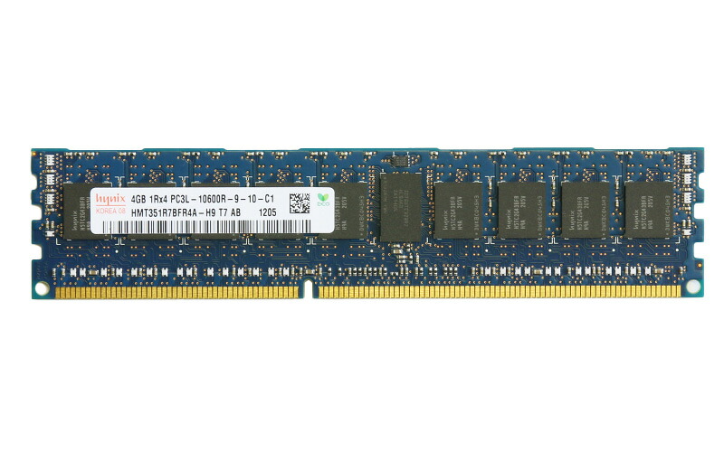 HMT351R7BFR4A-H9 hynix 4GB DDR3-1333 パソコン3-10600R ECC Registered 1.35V 240pin【中古】