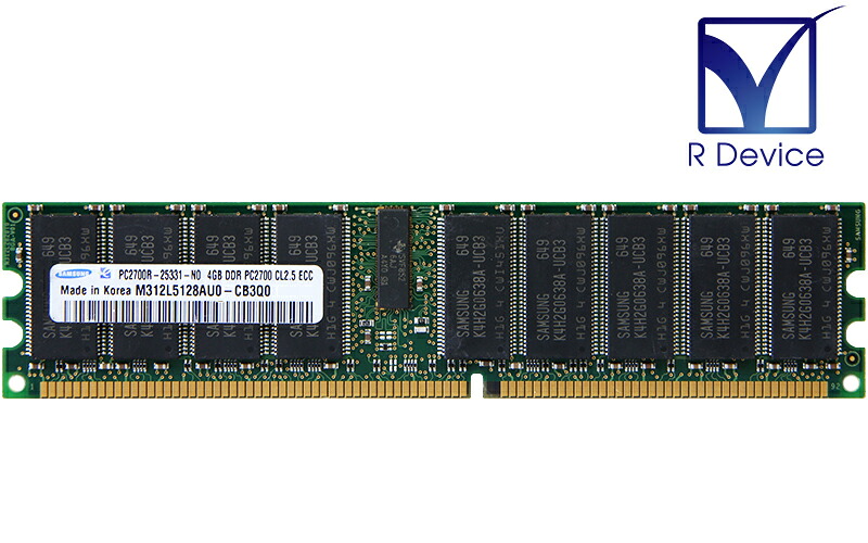 M312L5128金0-CB3Q0 Samsung Semiconductor 4GB DDR-300 マイコン-2700R ECC Registered 2.5V 184-Pin【中古記憶装置】