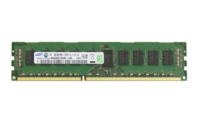 M393B5273DH0-YH9 SAMSUNG 4GB DDR3-1333 パソコン3L-10600R ECC Registered 1.35V 240pin【中古】