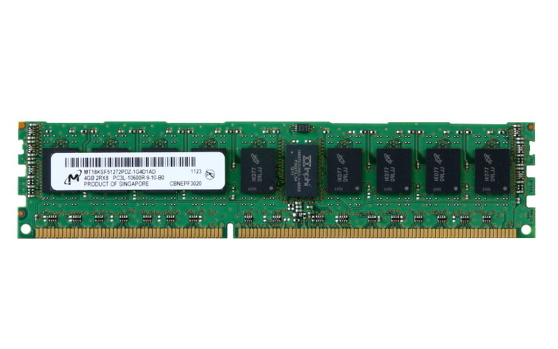 MT18KSF51272PDZ-1G4D1AD Micron Technology 4GB DDR3-1333 パソコン3L-10600R Registered ECC 1.35V 240pin【中古】