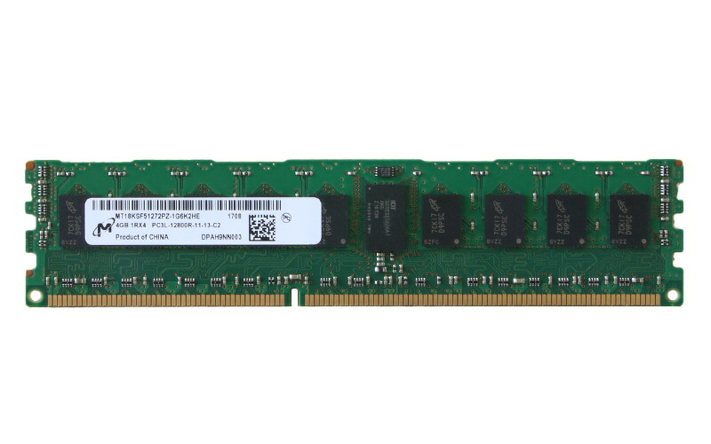 MT18KSF51272PZ-1G6K2HE Micron Technology 4GB パソコン-12800R DDR3-1600 Registered ECC 1.35V 240pin【中古】