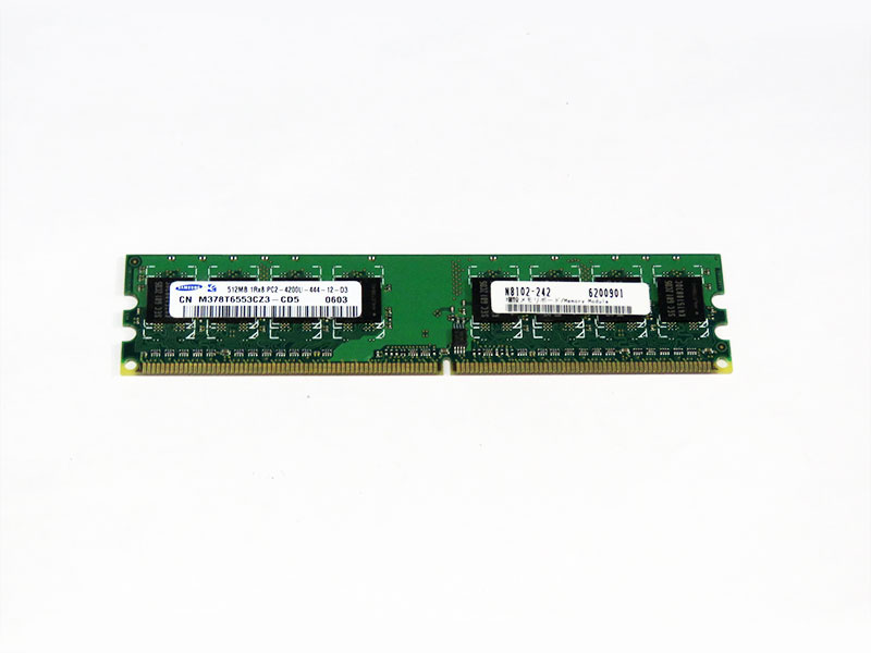N8102-242 NEC 512MB増設メモリボード DDR2-533 PC2-4300 Samsung  M378T6553CZ3-CD5【中古】｜アールデバイス