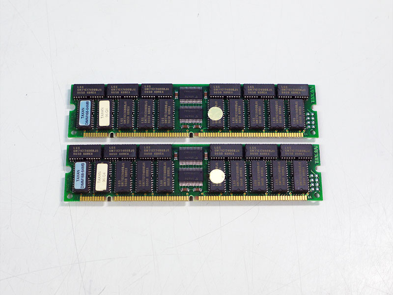 TAXAN DIMM168-64MB EDO 60ns 加賀電子 2枚組 128MB PowerMac用メモリ