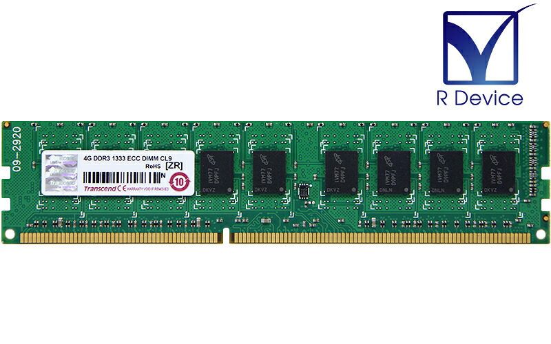 TS4GJMA343N Transcend Information 4GB DDR3-1333 ECC DIMM CL9 2Rx8 1.5V 240-Pin【中古記憶装置】