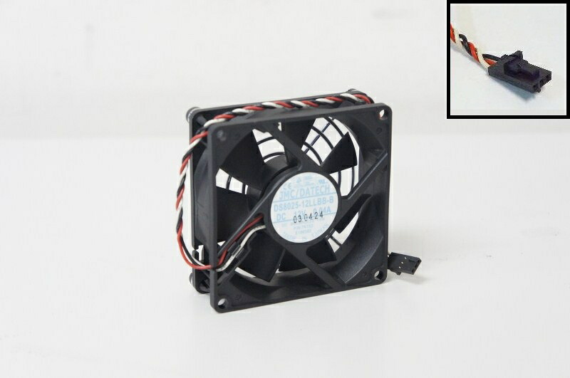 JMC/DATECH DS8025-12LLBB-B 3Pin 80*80*25mm DCファン P/N:7K152【中古】