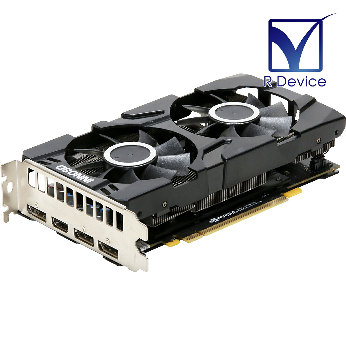 InnoVISION Multimedia GeForce RTX 2060 6.0GB HDMI 2.0b *1/DisplayPort 1.4 *3 PCI Express 3.0 x16 N20602-06D6-1710VA23【中古グラフィックボード】