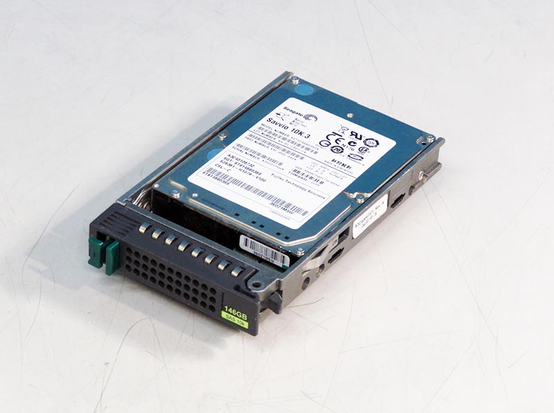 A3C40106732 富士通 146GB 2.5インチ/SAS/10000rpm Seagate ST9146803SS マウンタ付き【中古】