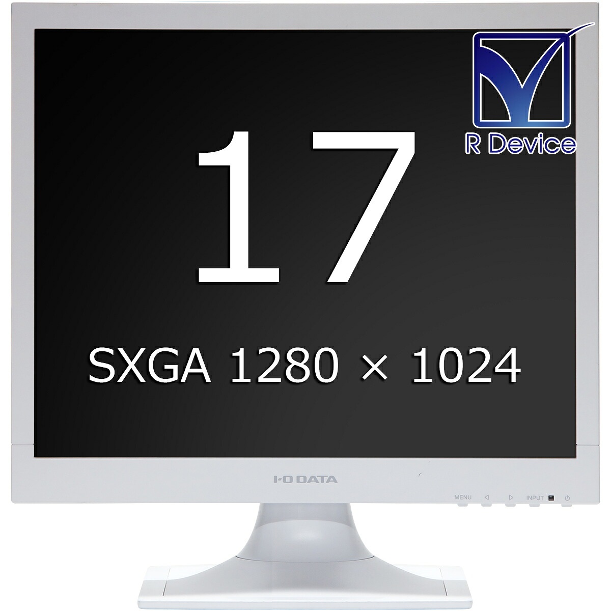 I-O DATA DEVICE LCD-AD173SESW-A TFT 17型 スクエア 1280x1024 液晶ディスプレイ 24.8kHz対応【中古ディスプレイ】