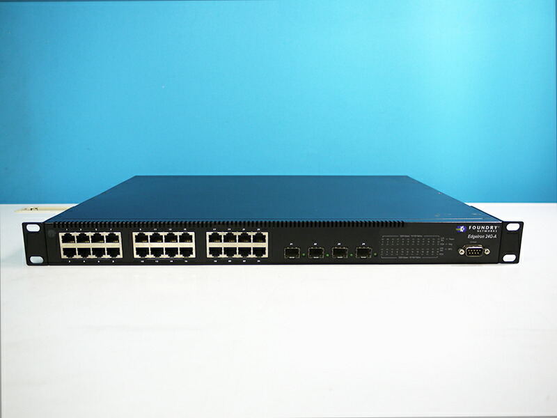 EIF24G-A FOUNDRY NETWORKS EdgeIron 24G-A 24ポート ギガビット イーサネット・スイッチ【中古】