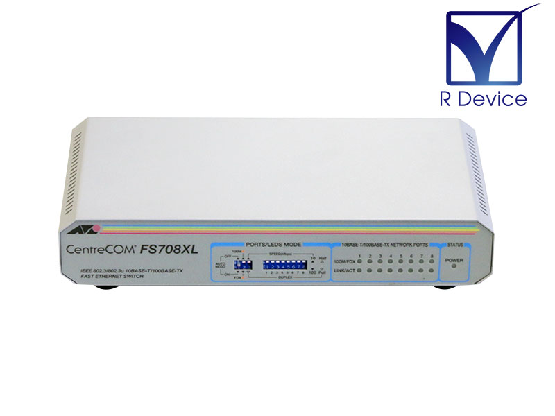 楽天市場】CentreCOM FS708TXL Allied Telesis 8ポート ファースト