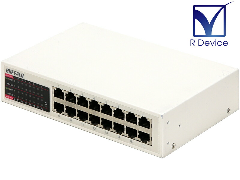 楽天市場】LSW-TX-16NSR BUFFALO 10/100Mbps対応 金属筺体 電源