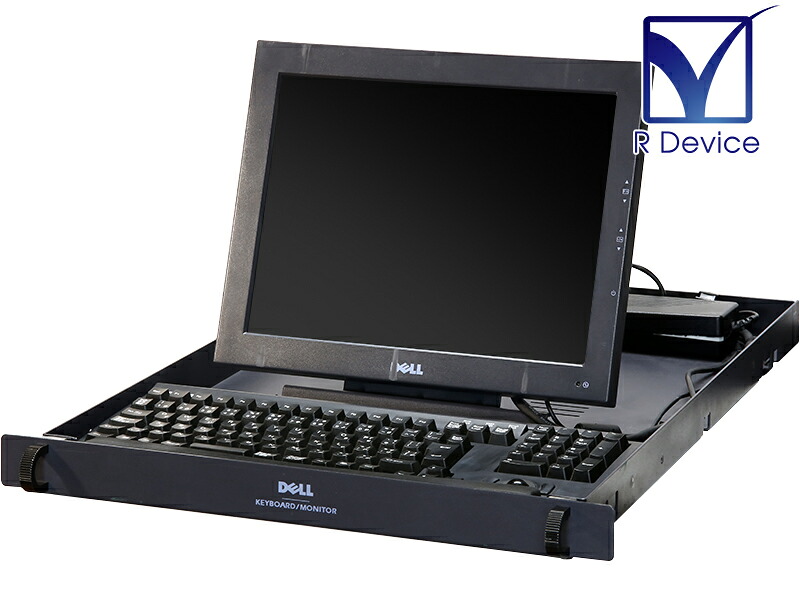 06H507 Dell SL340 XGA 14in液晶 1U 仕合わせマウント コンソール 日本語取り合わせ鍵盤 積み上げる【中古】