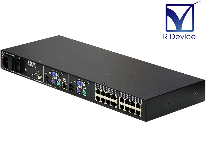 HP KVM サーバーコンソールスイッチ AF616A インターフェース2個付き hp AF616A KVMサーバーコンソールスイッチ 2x8 一式 513735