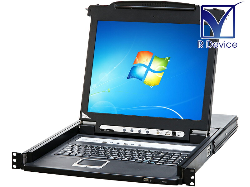 CL5708M ATEN International 8界面 なおなお書き/2-USB VGA LCD KVMドロワー デイジーチェーンポート積み上げる 17in/SXGA 1280x1024【中古】