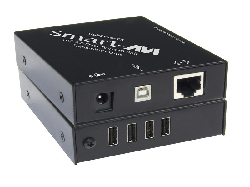SmartAVI USB2Pro USB 2.0 over CAT5 Extender Link with Power|アールデバイス