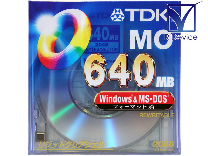 華麗 MO-R640DA TDK Corporation 640MB 3.5型 MOディスク Windows対応