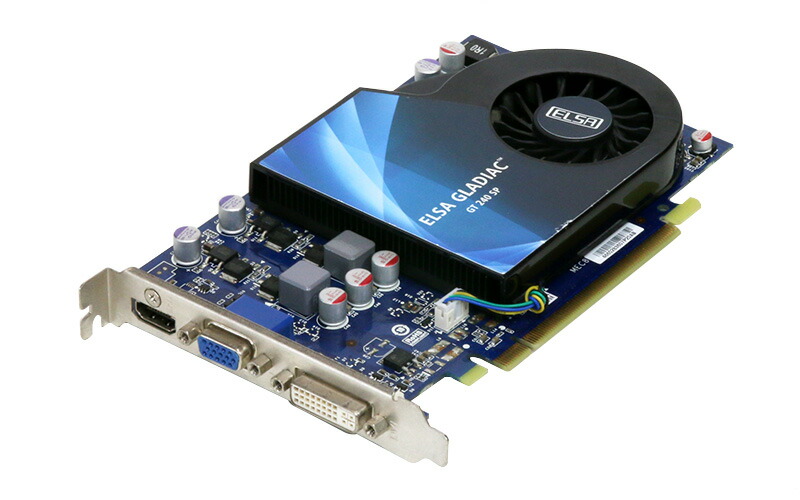 ELSA GeForce GT240 512MB HDMI VGA DVI PCI Express x16 GD240-512EBSP  売れ筋介護用品も！