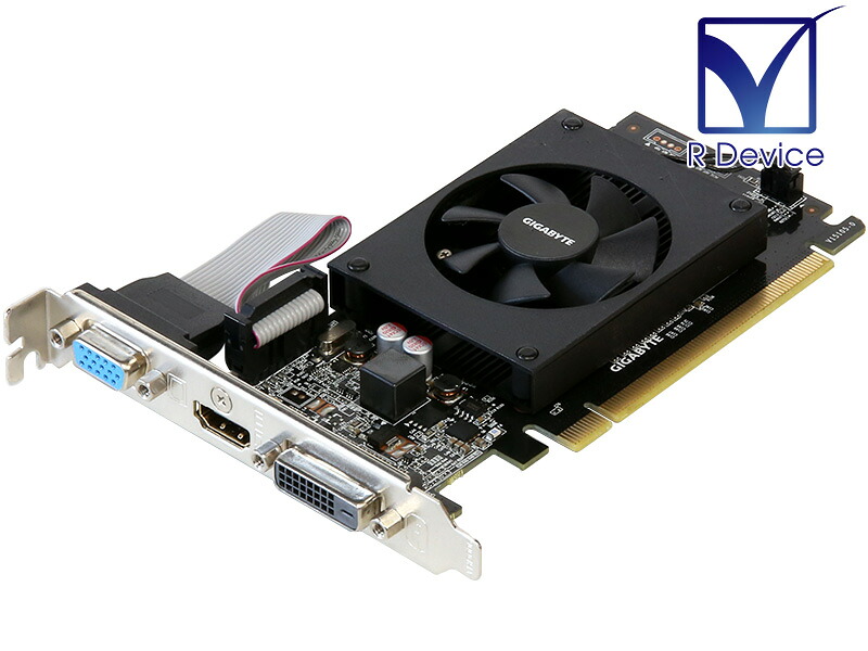 GIGA-BYTE Technology GeForce GT 710 1024MB D-Sub 15-Pin/HDMI/Dual-link DVI-D PCI Express 2.0 x8 GV-N710D3-1GL Rev 2.0【中古グラフィックボード】
