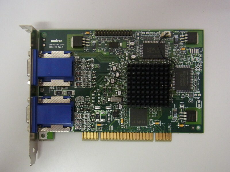 MATROX DUAL HEAD G450 DRIVER WINDOWS