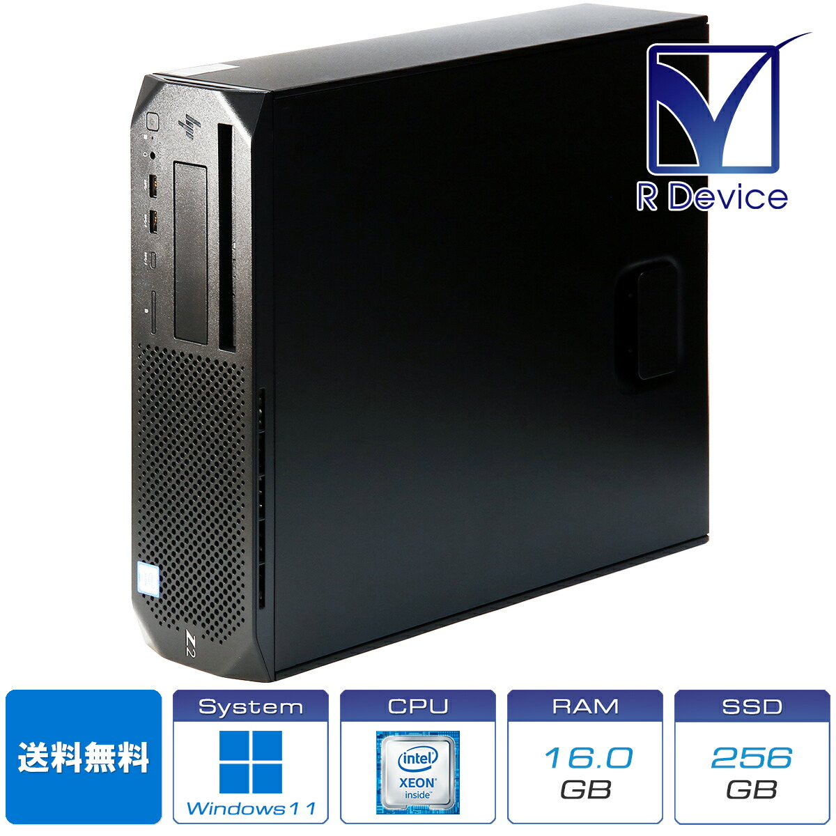 HP Z2 SFF G4 Workstation 2YW30AV Xeon E-2224G Processor/16.0GB/256.0GB SSD/Quadro P620/Windows 11 Pro for Workstations 1F【中古ワークステーション】