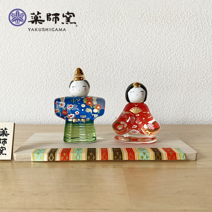 メル様売約済　新品　淡雪びな　硝子　おひなさま　置物 楽天市場】ガラスのお雛様 華雛（はなびな） 雪洞（ぼんぼり