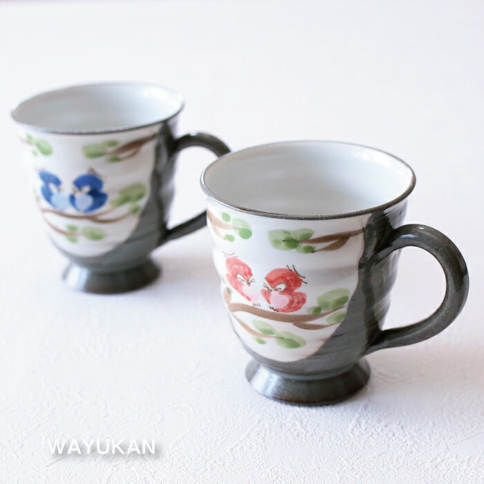 楽天市場】清水焼 交趾おしどり ピンク マグカップ 伊藤昇峰 昇峰窯 京