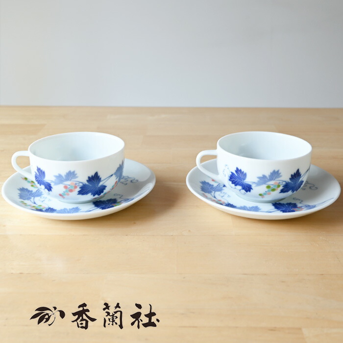 楽天市場】香蘭社 蘭のひびき 湯のみ5客セット 有田焼 日本製 湯呑み