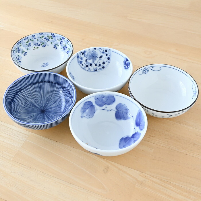 楽天市場】波佐見焼 藍丸紋 軽量取鉢セット 小鉢 セット 和食器