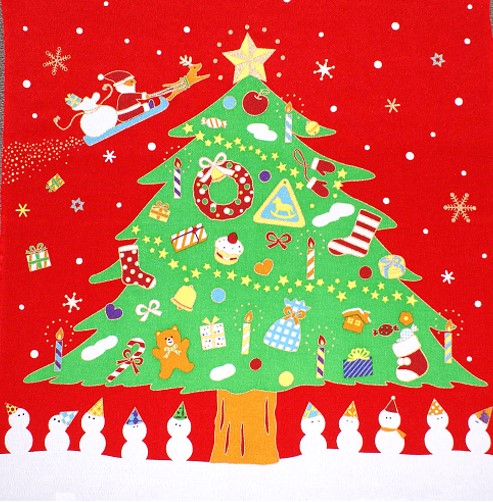 楽天市場】【 風呂敷 】 クリスマス タペストリー ☆ サンタ