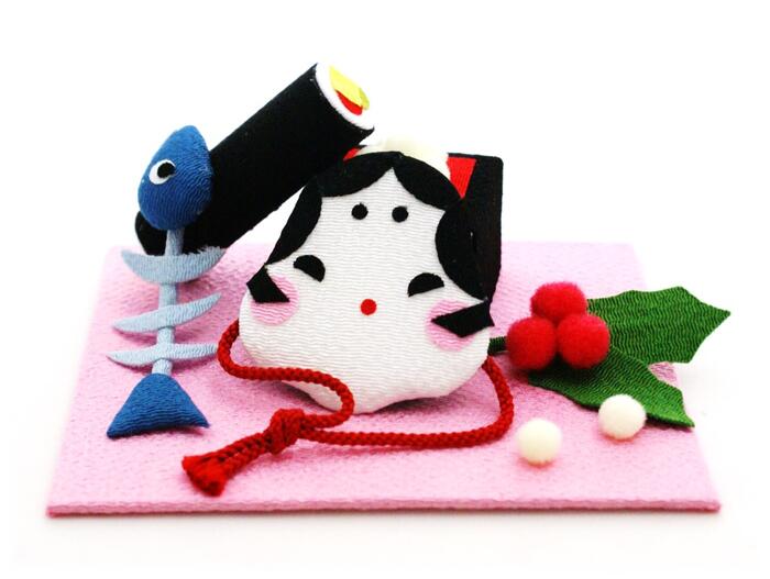 節分 飾り 置物 季節のちりめん細工 節分会 豆まき オタフク 豆 ひいらぎ イワシ Marcsdesign Com
