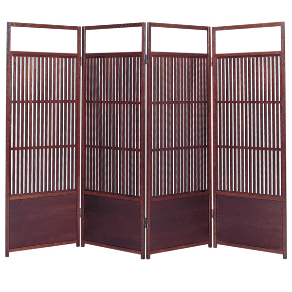 楽天市場】すだれ屏風 古代色 竹皮 送料無料 衝立