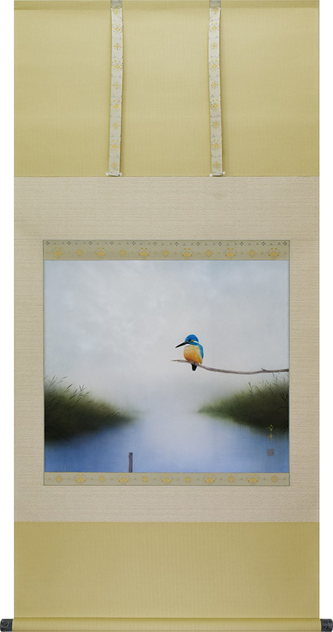 限定品掛軸 『川蝉 』尺八寸横 絵画