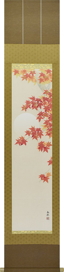 美品 掛け軸 藤田遥穂作 聖蓮華図 共箱 太巻き付 二重箱 美品 掛け軸 藤田遥穂作 聖蓮華図 共箱 太巻き付 二